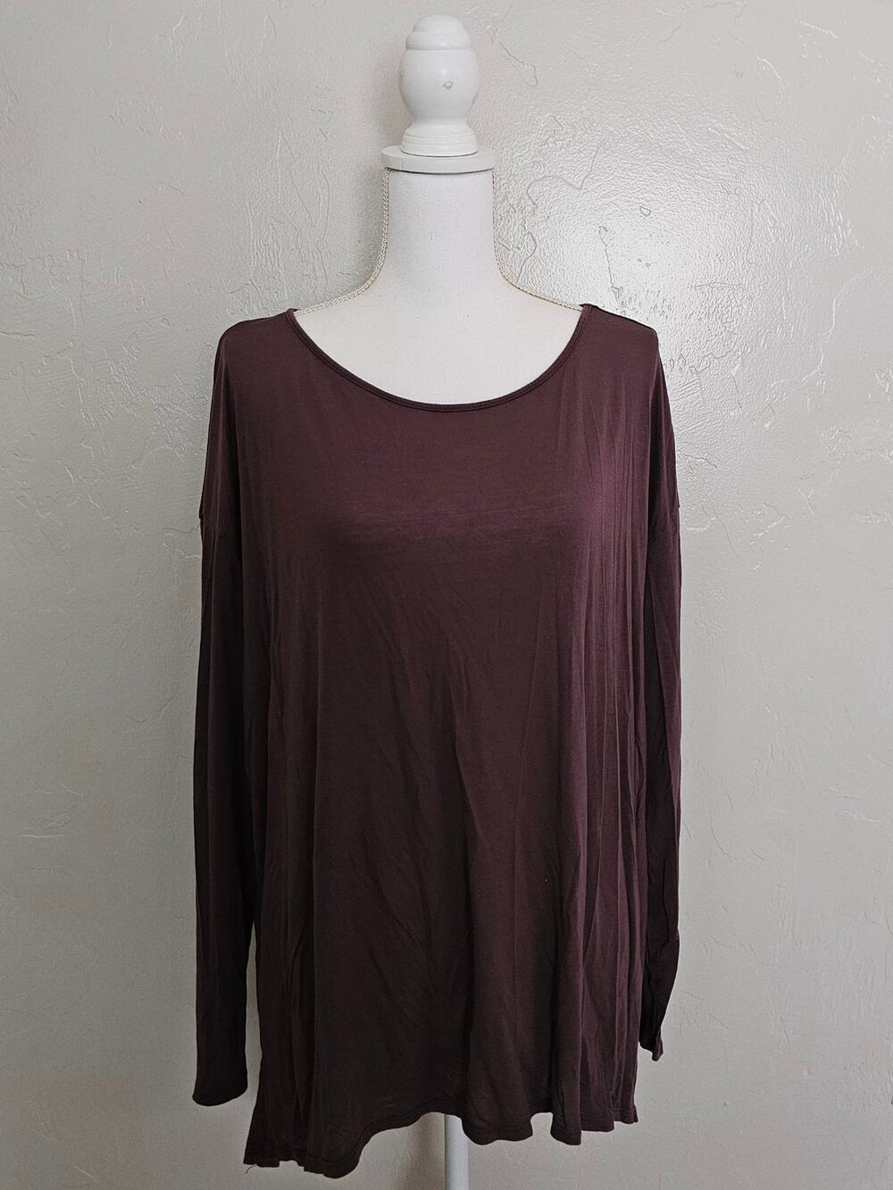 14th & Union Maroon Long Sleeve Top